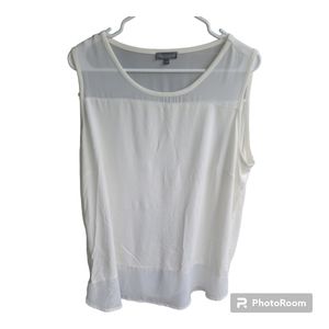 Vince Camuto white sleeveless blouse. Size 2x